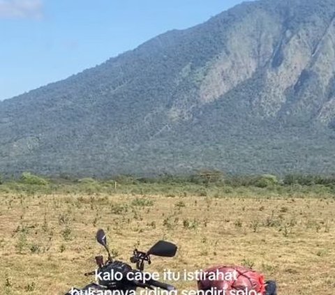 Viral Wanita Lakukan Solo Riding Solo-Baluran-Bali, Aksinya Curi Perhatian