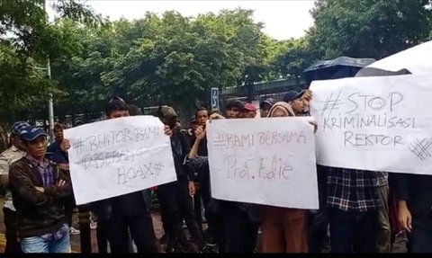 Usai Demo Mahasiswa, Muncul Aksi Bela Rektor UP Terkait Pelecehan, Peserta Mengaku Dibayar 'Gocap'