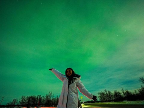 5 Times Flying, Rachel Vennya Finally Sees Aurora, Netizens: Can Sleep Peacefully Too