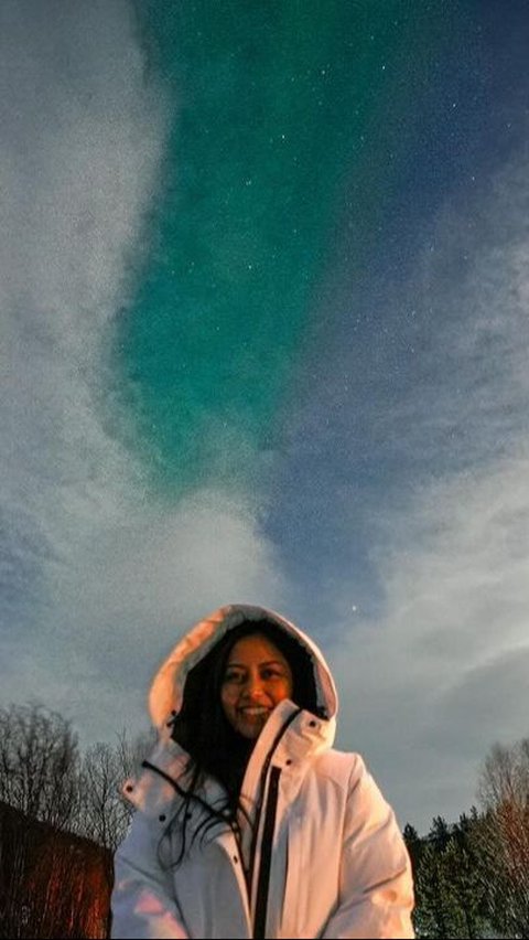 5 Times Flying, Rachel Vennya Finally Sees Aurora, Netizens: Can Sleep Peacefully Too