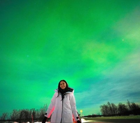 5 Times Flying, Rachel Vennya Finally Sees Aurora, Netizens: Can Sleep Peacefully Too