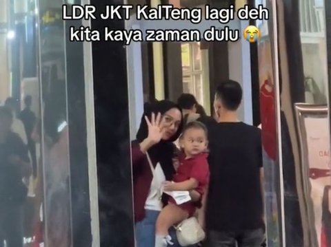 Momen Perpisahan Suami yang Bekerja Jauh dari Anak Istrinya Ini Viral, Bikin Haru