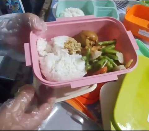FOTO: Terungkap, Ini Penampakan Uji Coba Makan Siang Gratis Prabowo-Gibran Harga Rp15 Ribu