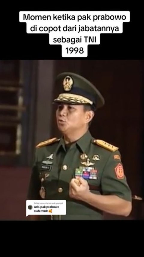 Now Becoming a 4-Star General, Here's the Moment Prabowo was Dismissed from the Indonesian National Army in 1998