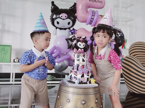 10 Potret Ultah ke-5 Briell Anak Momo Geisha, Dirayakan Bersama Teman-teman Bertema 'Kuromi'