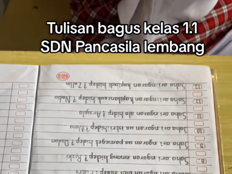 Chicken Claw Writing Step Aside! The Notes of this 1st Grade Elementary School Child are Good and Neat, Netizens: 'Future Class Secretary Fixed'