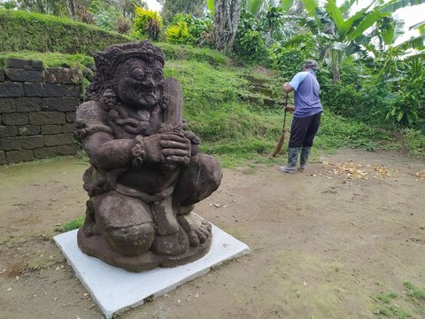 Sensasi Mengunjungi Candi Gambar Wetan, Letaknya di Perbukitan Dekat Penampungan Lahar Gunung Kelud