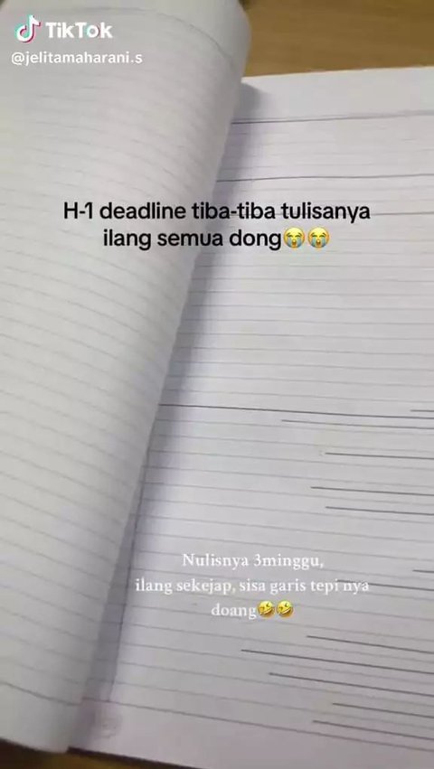 Viral Momen Apes Mahasiswa Kerjakan Tugas Kuliah Namun Tulisannya Tiba-Tiba Hilang, Ternyata Ini Penyebabnya