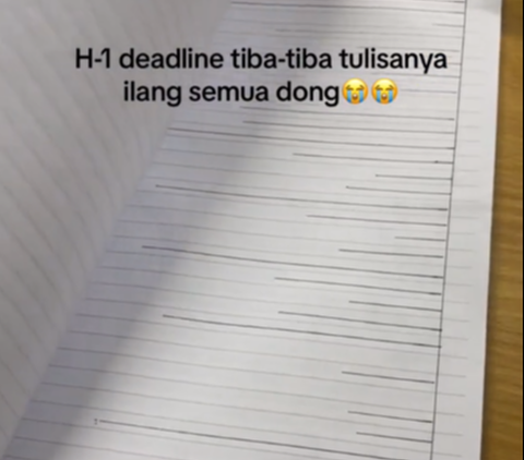 Viral Momen Apes Mahasiswa Kerjakan Tugas Kuliah Namun Tulisannya Tiba-Tiba Hilang, Ternyata Ini Penyebabnya