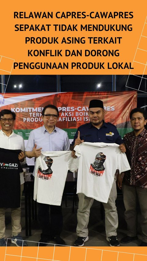 Relawan Capres-Cawapres Sepakat Tidak Mendukung Produk Asing Terkait Konflik dan Dorong Penggunaan Produk Lokal