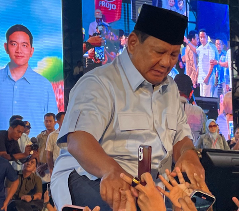 Prabowo: Saya Tidak Sendiri, Anak Muda Membersamai Perjuangan Saya