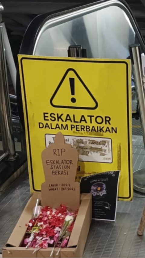 Usai Viral, Eskalator Mati di Stasiun Akhirnya Diperbaiki