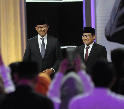 Komisi Pemilihan Umum RI (KPU) menggelar Debat Pilpres 2024 putaran kelima di JCC Senayan, Jakarta, pada Minggu (4/2/2024). Ketiga calon presiden saling beradu gagasan dalam debat pamungkas ini. Foto: Merdeka.com/Imam Buhori