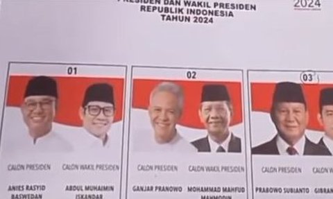 Viral Surat Suara Prabowo Subianto nomor urut 3 dan Ganjar nomor 2, Begini Kata KPU