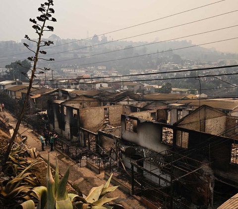 FOTO: Potret Kota di Chile Luluh Lantak Dilalap Kebakaran Hutan Dahsyat, 112 Orang Tewas