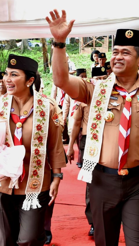 Open Persami Saka Wira Kartik in Sumedang, Kasad Asks Scout Members to Love Nature.