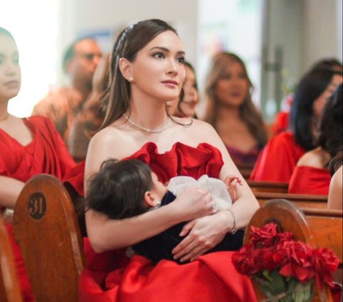 Tampil dalam Balutan Dress Merah, Intip 10 Potret Cantik Shandy Aulia saat jadi Bridesmaid di Australia