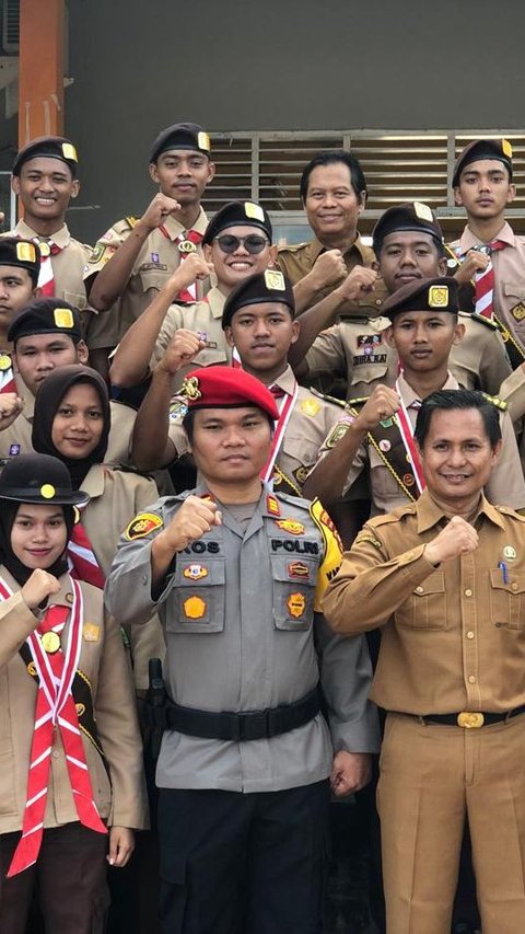 Polres Rohul Sampaikan Bahaya Hoaks Jelang Pemilu 2024 kepada Pemilih Pemula