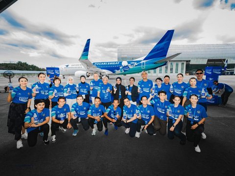 Supporting Sport Tourism in Indonesia, Garuda Indonesia Aircraft Adorned with Pocari Sweat Livery
