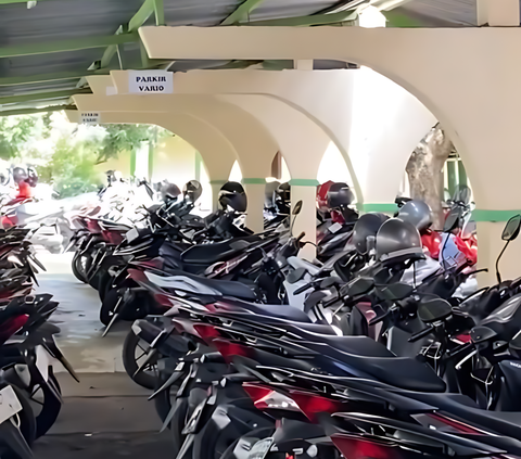 Viral! School Creates Special Parking for Students According to Their Motorcycle Brand, Wrongly Parked Bikes Have Their Tires Deflated, Netizens: Where's the Supra Vibration?