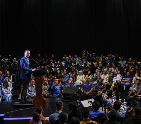 FOTO: Momen AHY Puji-puji Pemerintahan Jokowi Saat Sampaikan Pidato Politik 'Indonesia Maju, Rakyat Sejahtera