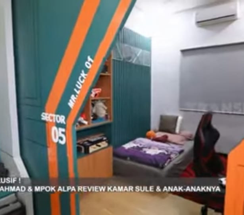 Potret Kamar Anak Bungsu Sule yang Luas dan Terbagi Jadi Dua Ruangan, Ada Komputer Khusus Ngegame & Banyak Mainan