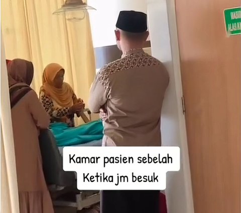 Sad Moment for Women When She is Sick and No One Visits, While the Patient's Room Next Door is Busy During Visiting Hours