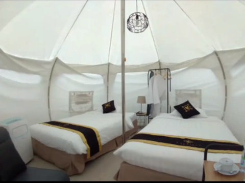 Intention of Staycation at Glamping Hotel, This Woman Gets a Room with a Wedding Atmosphere
