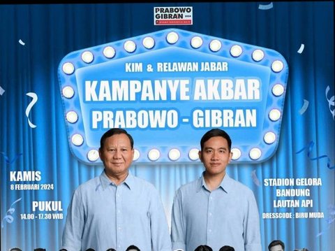 Kampanye Prabowo-Gibran 8 Februari 2024 di Bandung, Ada Wika Salim hingga Dewa 19