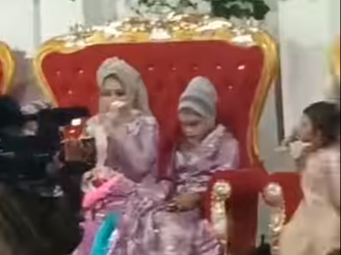 Viral Gorontalo Bride Left by Husband During Reception, Sad Sitting Alone on the Bridal Chair