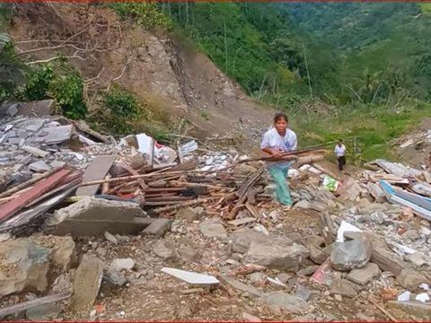 Potret Lokasi Bencana Longsor di Pagentan Banjarnegara, 10 Rumah Habis Tak Bersisa