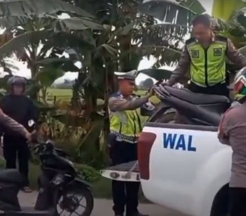 Viral Aksi Bocah Balap Liar Kabur dari Razia Polisi, Endingnya Malah Terjebak Lumpur Sawah