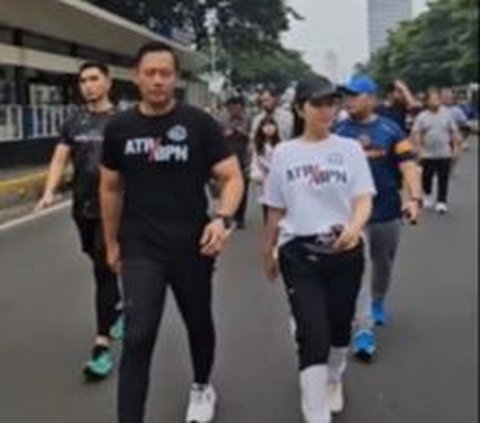 Kegiatan Mas Menteri ATR/BPN Bersama Istri di Hari Minggu, Tulisan di Kaos yang Dipakai Bikin Salfok