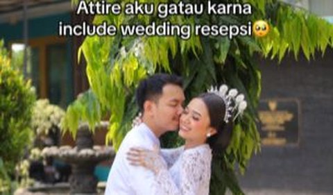 Sementara biaya sewa busana pengantin disebutnya telah termasuk ke anggaran resepsi.