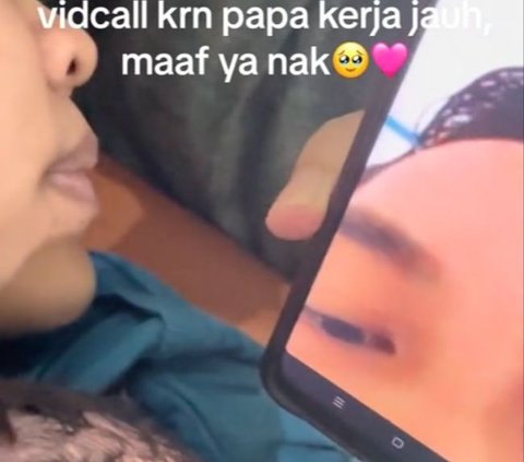 Momen Haru Pria Azani Anaknya yang Baru Lahir Lewat Video Call, Tak Bisa Hadir karena Kerja di Pedalaman