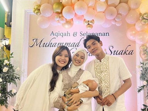 Potret Bahagia Tri Suaka & Nabila Maharani di Momen Aqiqah Baby Garuda, Dihadiri Keluarga Besar