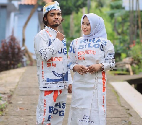 Viral! 9 Portraits of Ramadan Outfits from Bulog Rice Sacks