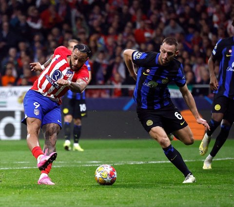 FOTO: Momen Dramatis Atletico Madrid Tumbangkan Inter Milan Lewat Adu Penalti