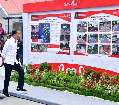 Jokowi Resmikan Pembangunan Jalan Daerah Senilai Rp868 Miliar di Sumatera Utara