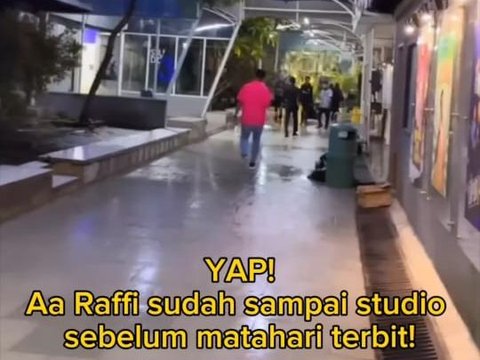 Momen Raffi Ahmad Usai Acara Sahur Lanjut Syuting, Datang Subuh lalu Tidur di Studio, Netizen: Ini Pencucian Uang?