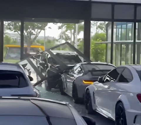 Xpander Penabrak Porsche GT 311 Diamankan di Polsek Teluknaga, Pengemudi Dititipkan ke Polres Metro Tangerang