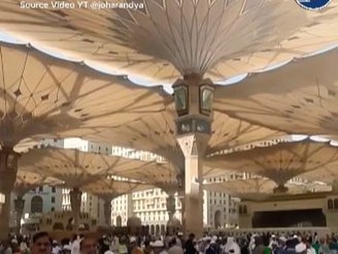 Melihat Keindahan Payung Raksasa di Masjid Nabawi, Ternyata Pembuatnya Khusus dari Jerman dan Jepang
