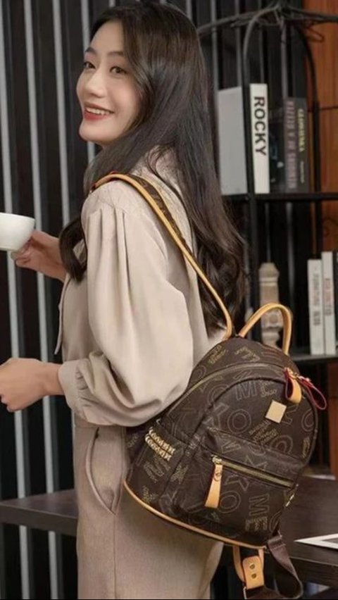 2. Mini Backpack that Gives a Casual and Active Impression