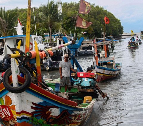 FOTO: Bibit Badai Siklon Tropis 91S yang Terpantau BMKG di Samudra Hindia Bikin Para Nelayan Banten Takut Melaut