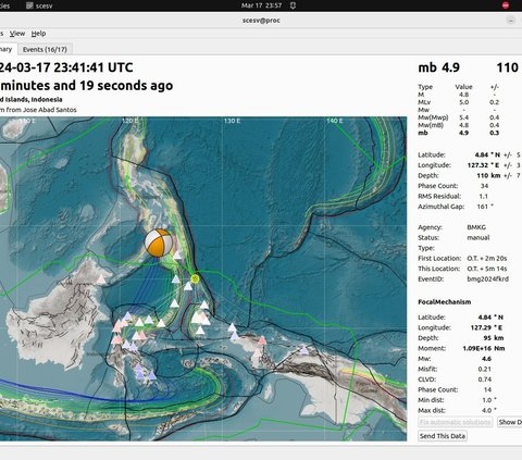 Gempa Magnitudo 5,1 Guncang Pulau Karatung Sulawesi Utara, Tidak Berpotensi Tsunami