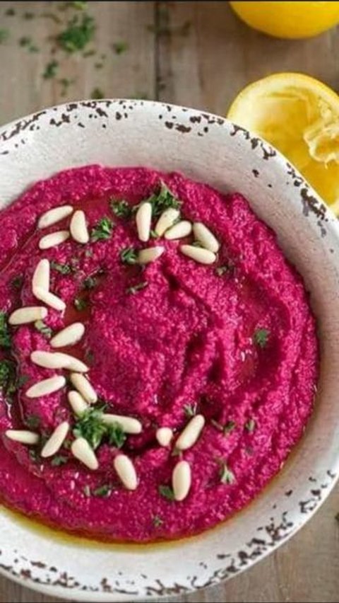 7. Cara Mengolah Buah Bit untuk Meningkatkan HB: Beet Hummus<br>