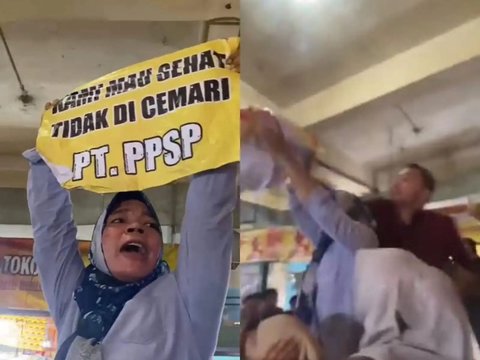 Viral Mother 'Brushed Aside' While Unfolding a Banner Rejecting Palm Oil Factory in Front of Jokowi, President's Reaction Becomes the Highlight