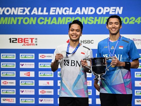 FOTO: Momen Laga All-Indonesian Final di All England, Kemenangan Jonatan Christie Sukses Mengulang Sejarah 30 Tahun Lalu