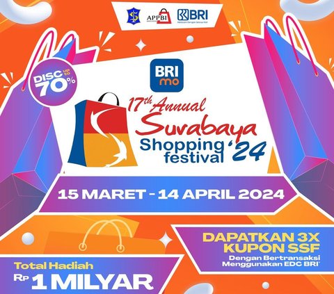Kemeriahan Surabaya Shopping Festival 2024, Belanja Rp100 Ribu Bisa Dapat Hadiah Rp1 Miliar
