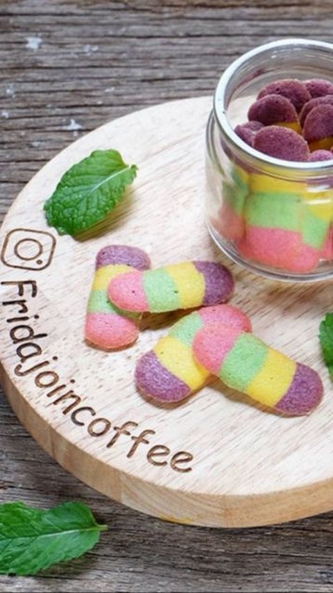 6. Resep Lidah Kucing Rainbow<br>